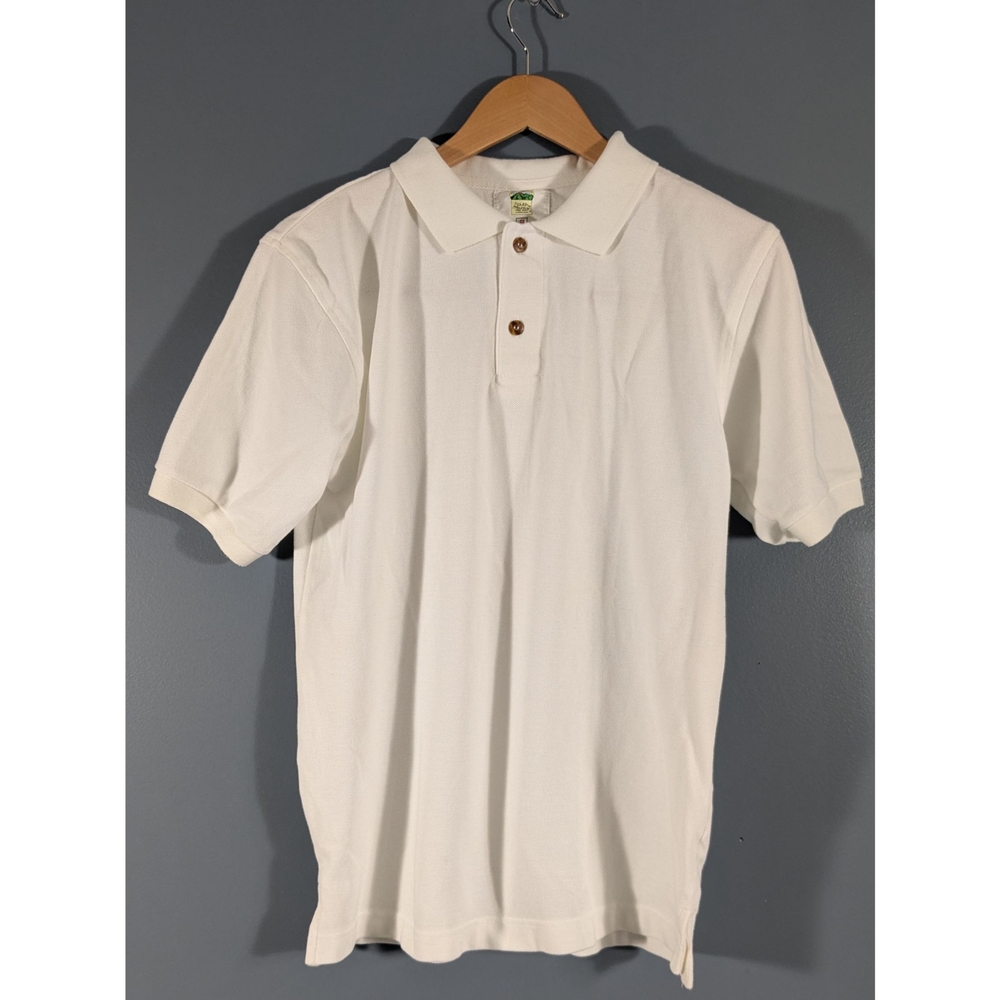 Rugged Sportwear South Mountain Free Spirit Classic White Polo Shirt Size Small